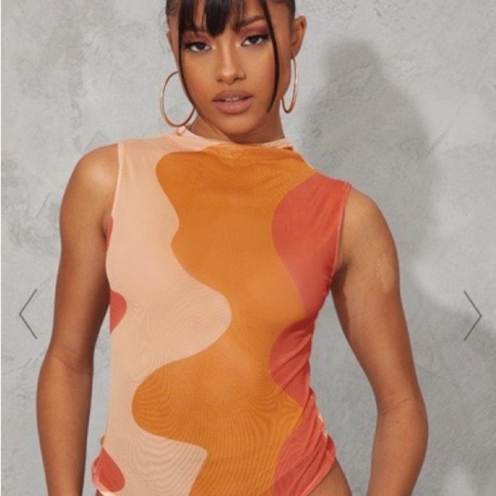Orange bodysuit